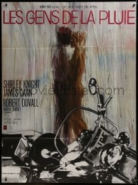 1j873 RAIN PEOPLE French 1p 1970 Coppola, sexy different art with naked couple & motorcycle!