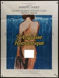 1j889 ROMANTIC ENGLISHWOMAN French 1p 1975 Joseph Losey, different art of naked Glenda Jackson!