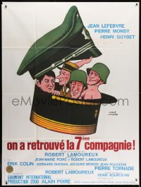 1j903 SEVENTH COMPANY HAS BEEN FOUND style B French 1p 1975 Morvan art of soldiers in big hats!