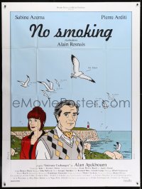 1j917 SMOKING/NO SMOKING No Smoking French 1p 1993 Alain Resnais, art of Azema & Arditi by Floc'h!
