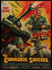 1j934 SUICIDE COMMANDO French 1p 1969 different art of Aldo Ray in WWII by Constantine Belinsky!