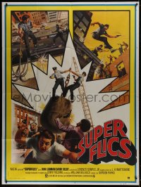 1j935 SUPER COPS French 1p 1975 impossible? Incredible? Amazing? Not for them, different art!