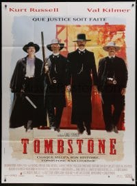 1j962 TOMBSTONE French 1p 1994 Kurt Russell as Wyatt Earp, Val Kilmer as Doc Holliday