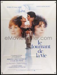 1j968 TURNING POINT French 1p 1978 artwork of Shirley MacLaine & Anne Bancroft by John Alvin!