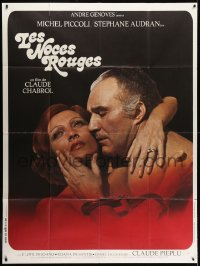 1j984 WEDDING IN BLOOD French 1p 1973 Claude Chabrol's Les Noces Rouges, Michel Piccolo & Audran!