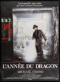 1j999 YEAR OF THE DRAGON French 1p 1985 Mickey Rourke, Michael Cimino, different Bernhardt art!