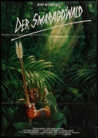1j251 EMERALD FOREST German 33x47 1985 directed by John Boorman, different jungle art by Zoran!