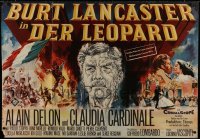 1j263 LEOPARD German 33x47 1963 Luchino Visconti's Il Gattopardo, Meerwald art of Burt Lancaster!