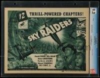 1j118 SKY RAIDERS slabbed TC 1941 Donald Woods, airplane serial in 12 thrill-powered chapters!