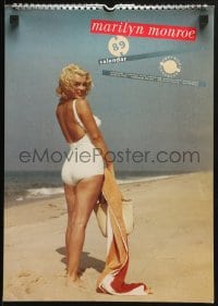 1j289 MARILYN MONROE bathing suit style English calendar 1989 a different sexy image for each month!