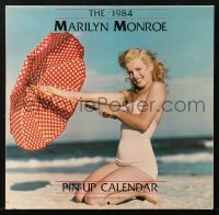1j288 MARILYN MONROE bathing suit calendar 1984 a different sexy image of her for each month!