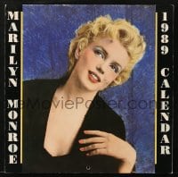 1j295 MARILYN MONROE black dress style calendar 1989 a different sexy image of her for each month!