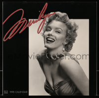 1j293 MARILYN MONROE black & white style calendar 1990 a different sexy image of her for each month!