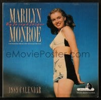 1j308 MARILYN MONROE young style calendar 1989 a different sexy image of her for each month!