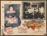1j426 AUTUMN LEAVES Mexican LC 1956 Joan Crawford with Ruth Donnelly & w/Robertson in border art!