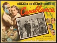 1j431 CASABLANCA Mexican LC R1960s classic letters of transit scene at climax of the movie!