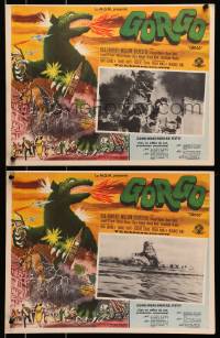 1j417 GORGO 2 Mexican LCs 1961 both with incredible special effects images of the giant monster!