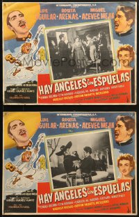 1j400 HAY ANGELES CON ESPUELAS 8 Mexican LCs 1957 Luis Aguilar, Rosita Arenas, Miguel Aceves Mejia!