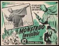 1j441 INVISIBLE MONSTER Mexican LC 1950 Republic serial, madman master crook murders for millions!