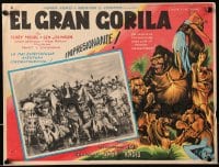 1j449 MIGHTY JOE YOUNG Mexican LC 1949 first Ray Harryhausen, natives performing ritual!