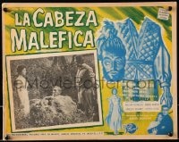 1j464 THING THAT COULDN'T DIE Mexican LC 1958 the severed head in the inset AND border art!