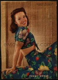 1j089 SUNDAY NEWS 11x15 magazine page 1941 great portraits of Peggy Morgan & Irene Dunne!