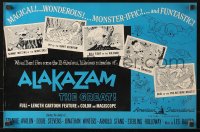 1j338 ALAKAZAM THE GREAT pressbook 1961 Saiyu-ki, early Japanese fantasy anime, cool cartoon art!
