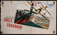 1j353 EAGLE SQUADRON pressbook 1942 Robert Stack, sexy Diana Barrymore, cool World War II art!