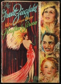 1j360 GREAT ZIEGFELD pressbook 1936 William Powell, Luise Rainer, Myrna Loy, very elaborate & rare!