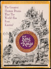 1j365 KING OF KINGS pressbook 1961 Nicholas Ray Biblical epic, Jeffrey Hunter as Jesus!