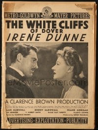 1j396 WHITE CLIFFS OF DOVER pressbook 1944 Irene Dunne & Alan Marshal in the greatest love story!