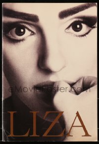 1j155 LIZA MINNELLI souvenir program book 1990 from one of her live concerts!