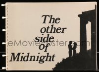 1j336 OTHER SIDE OF MIDNIGHT spiral-bound promo book 1977 Sidney Sheldon, Marie-France Pisier