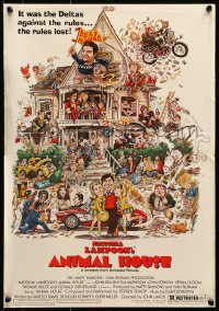 1j177 ANIMAL HOUSE promo brochure 1978 unfolds to a 15x22 poster with art by Meyerowitz!