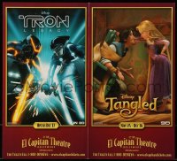1j180 EL CAPITAN THEATRE promo brochure 2010 great ads for Tron Legacy, Tangled and more!