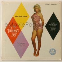 1j225 BIG HITS FROM THE FABULOUS '50S 33 1/3 RPM record 1957 sexy Jayne Mansfield on the cover!