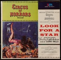 1j228 CIRCUS OF HORRORS 33 1/3 RPM soundtrack record 1960 music from the English horror movie!