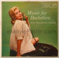 1j234 JAYNE MANSFIELD 33 1/3 RPM record 1956 on the cover of Henri Rene's Music For Bachelors!