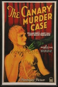 1j048 CANARY MURDER CASE 11x17 REPRO poster 1929 art of sexy cult star Louise Brooks grabbed!