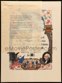 1j114 PLEDGE OF ALLEGIANCE 13x17 art print 1940s patriotic art by A.E. Hilton!