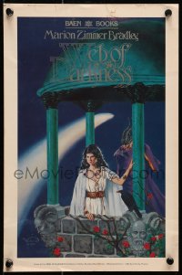 1j219 WEB OF DARKNESS 10x15 book poster 1984 Marion Zimmer Bradley, Victoria Poyser fantasy art!