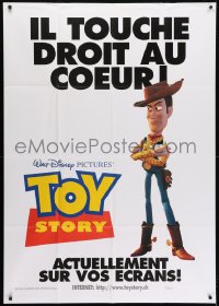1j081 TOY STORY Swiss 1996 Disney/Pixar cartoon, Buzz Lightyear flying over Woody, Bo Peep, more!
