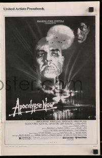 1j339 APOCALYPSE NOW pressbook 1979 Francis Ford Coppola, classic Bob Peak art of Brando & Sheen!