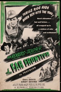 1j357 FAR FRONTIER pressbook 1948 Roy Rogers & Trigger help patrol the United States/Mexico border!