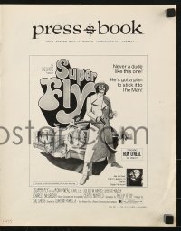 1j388 SUPER FLY pressbook 1972 bad dude Ron O'Neal has a plan to stick it to The Man!
