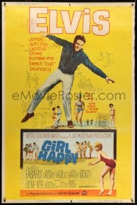 1k340 GIRL HAPPY style Y 40x60 1965 great image of Elvis Presley dancing, Shelley Fabares, rock & roll!
