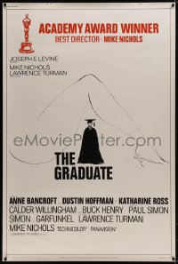 1k341 GRADUATE style B 40x60 1968 classic art of Dustin Hoffman & Anne Bancroft's sexy leg!