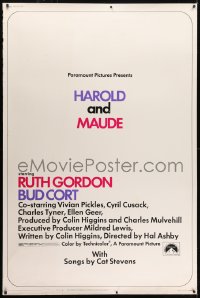 1k347 HAROLD & MAUDE 40x60 1971 Ruth Gordon, Bud Cort is equipped to deal w/life!