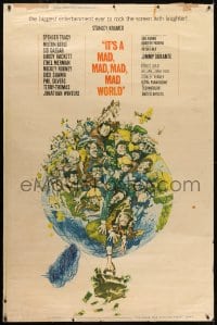 1k358 IT'S A MAD, MAD, MAD, MAD WORLD style Y 40x60 1964 great art of entire cast on Earth by Jack Davis!