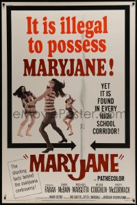 1k375 MARYJANE 40x60 1968 marijuana, drugs, Fabian, Teri Garr, it's in every high school!
